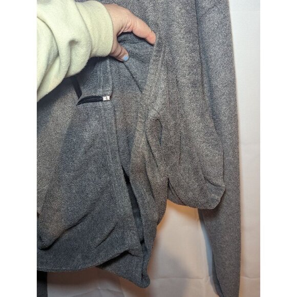 Sports Illustrated XL Fleece Jacket Mens Gray Full Zip Long Sleeve Soft - Picture 7 of 15